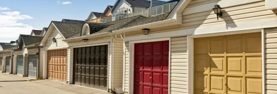 multiple garage doors in a row