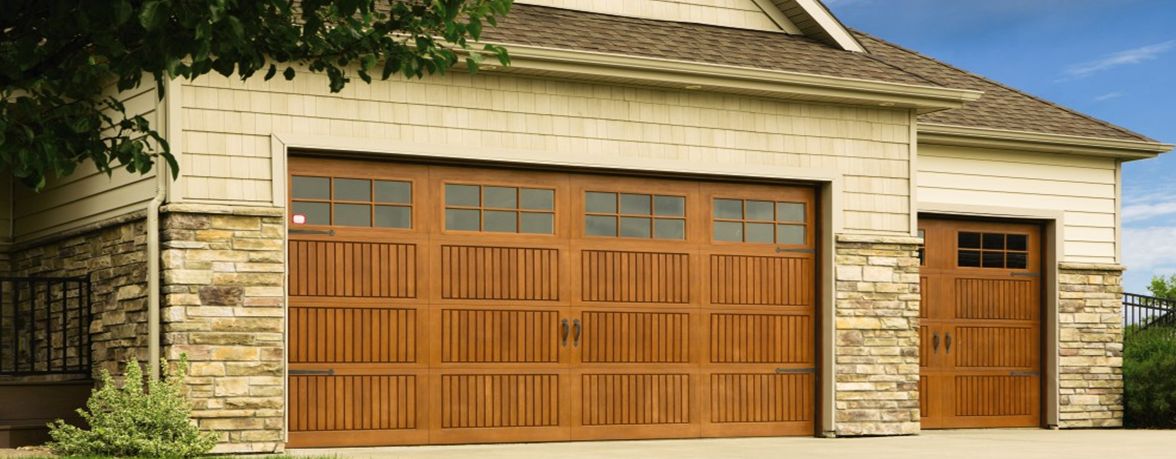 Custom wood garage doors