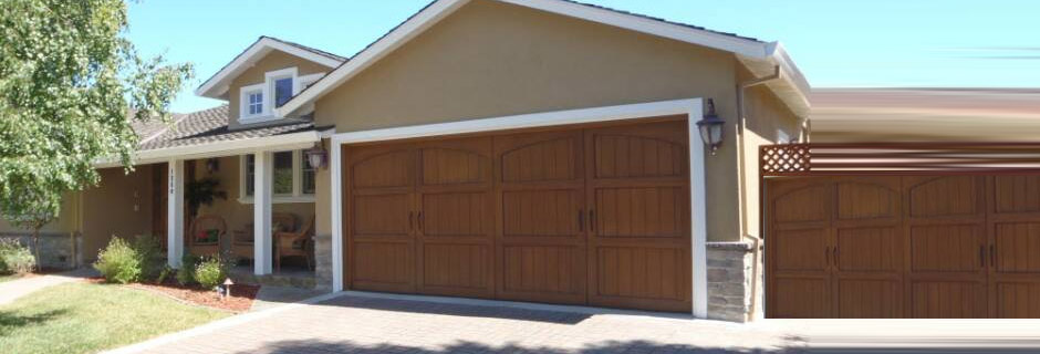 Garage doors on a home