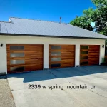 3 car garage planked door