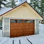 Double Car garage wood door