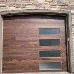 Curved Garage door with Planked door