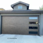 Modern Garage Door single family home